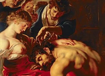 Samson und Delilah, ca. 1609 (Detail)